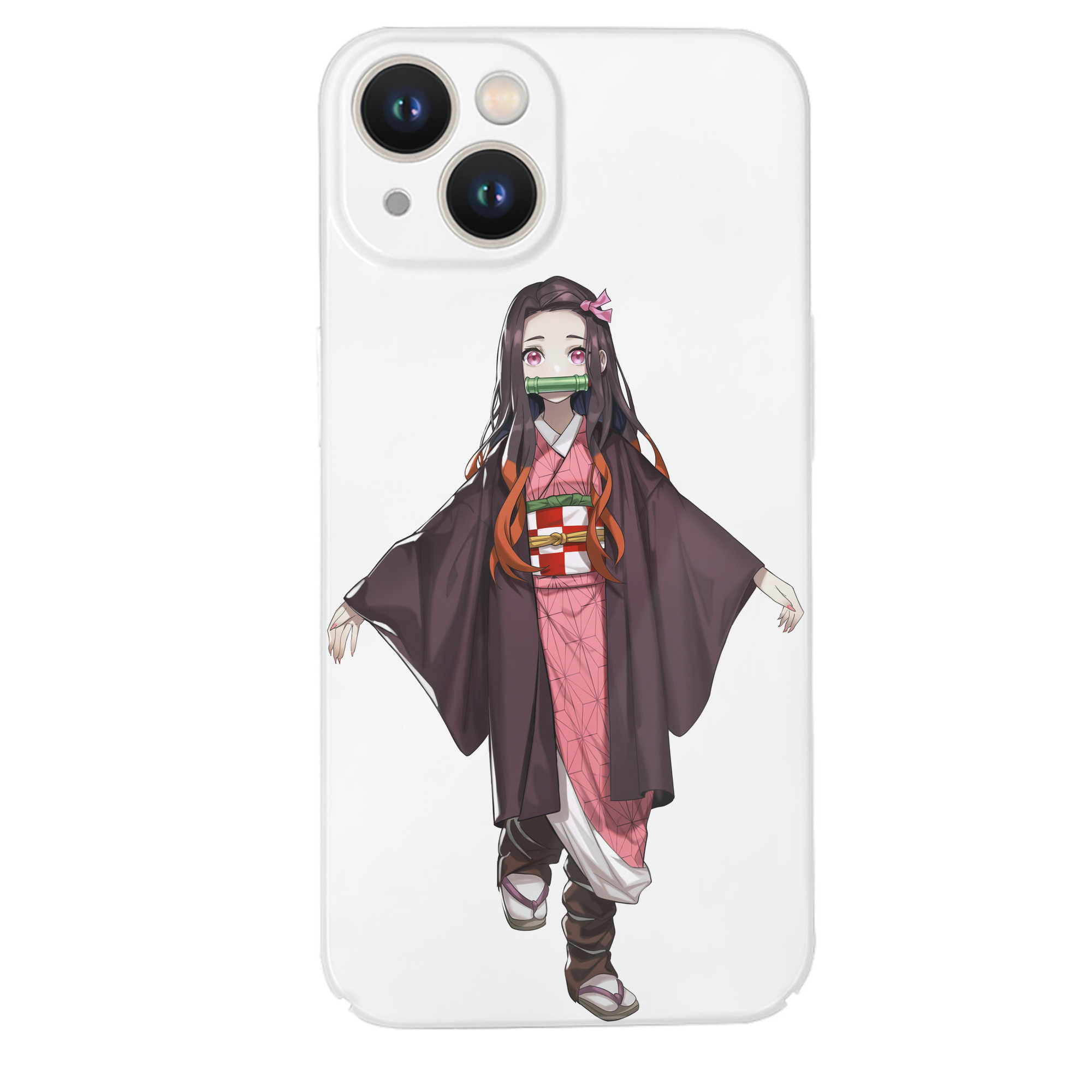 （画像用） 鬼滅の刃（きめつのやいば）竈門 禰󠄀豆子／かまど ねずこ Kamado Nezuko 【iPhone 14シリーズ対応】ハードケース